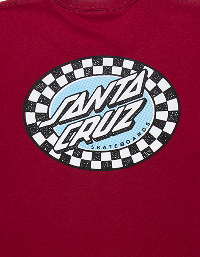 SANTA CRUZ Check Oval Mens Tee image number 2