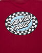 SANTA CRUZ Check Oval Mens Tee image number 3