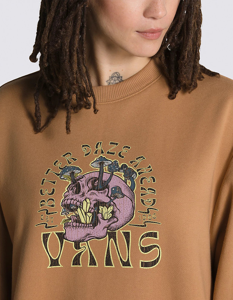 VANS Better Daze Womens Blousant Pullover Crewneck Sweatshirt image number 3