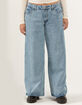 RSQ Womens Low Rise Wide Leg Jeans image number 6