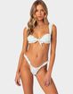 EDIKTED Floral Scrunch Cupped Bikini Top image number 1