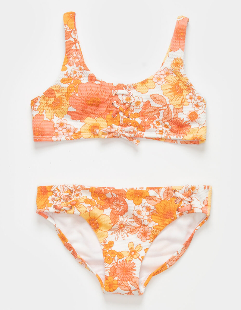RAISINS Lace Up Girls Bralette Bikini Set image number 0