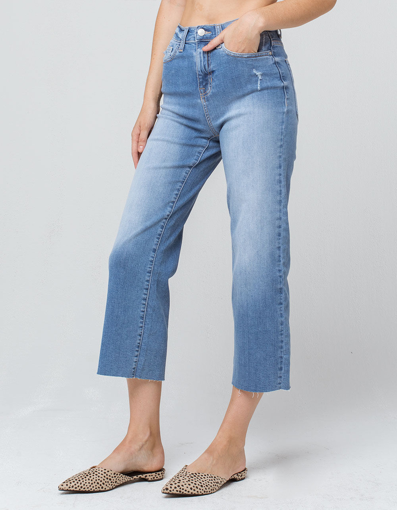 IVY & MAIN High Waisted Womens Straight Leg Jeans image number 1