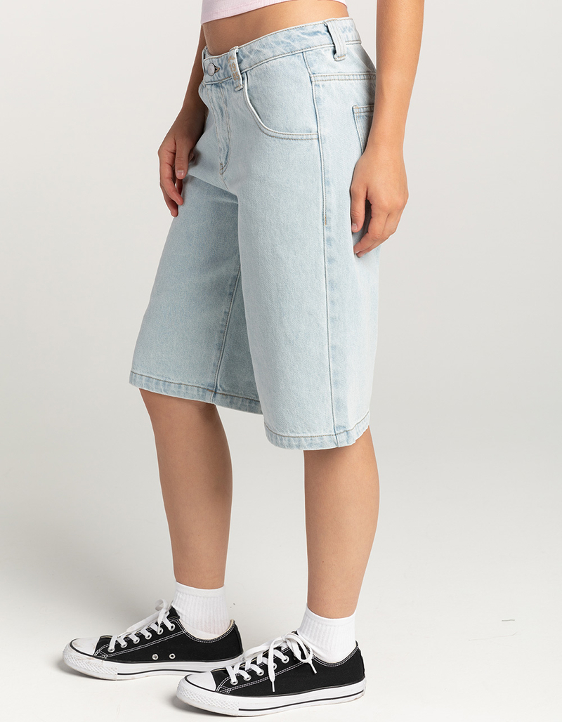 RUSTY Low Rise Wide Leg Womens Denim Jorts image number 2