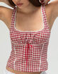 BDG Urban Outfitters Lena Womens Checked Blouse image number 5
