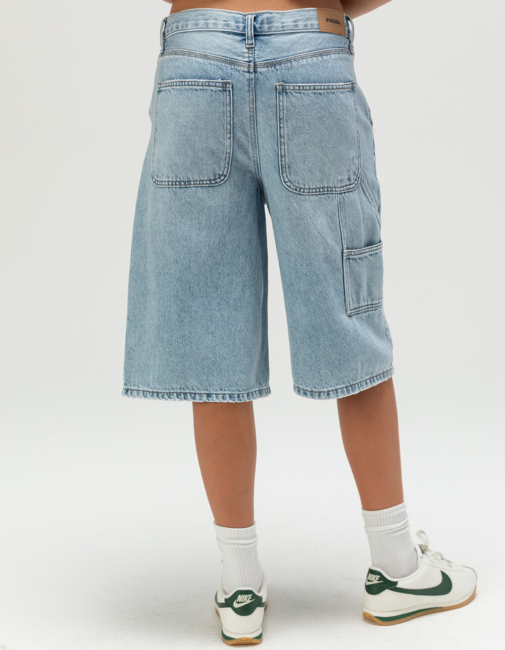 RSQ Womens Low Rise Carpenter Jorts - LIGHT WASH - 27 | Tillys