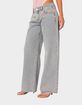 EDIKTED Bow Pocket Relaxed Jeans image number 3
