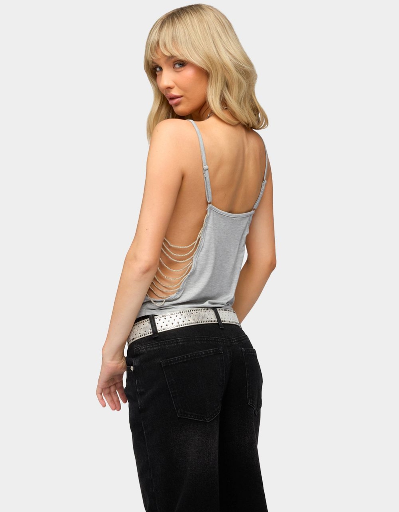 EDIKTED Donia Cutout Beaded String Tank Top image number 2
