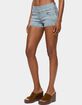EDIKTED Zaida Stretchy Denim Micro Shorts image number 2