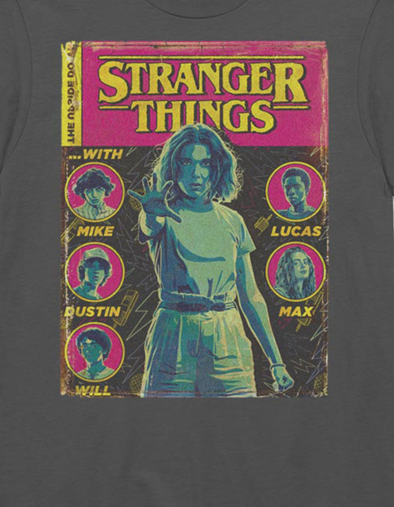 STRANGER THINGS Comic Cover Unisex Tee image number 1