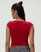 BDG Urban Outfitters Je T'aime Womens Cap Sleeve Top image number 4
