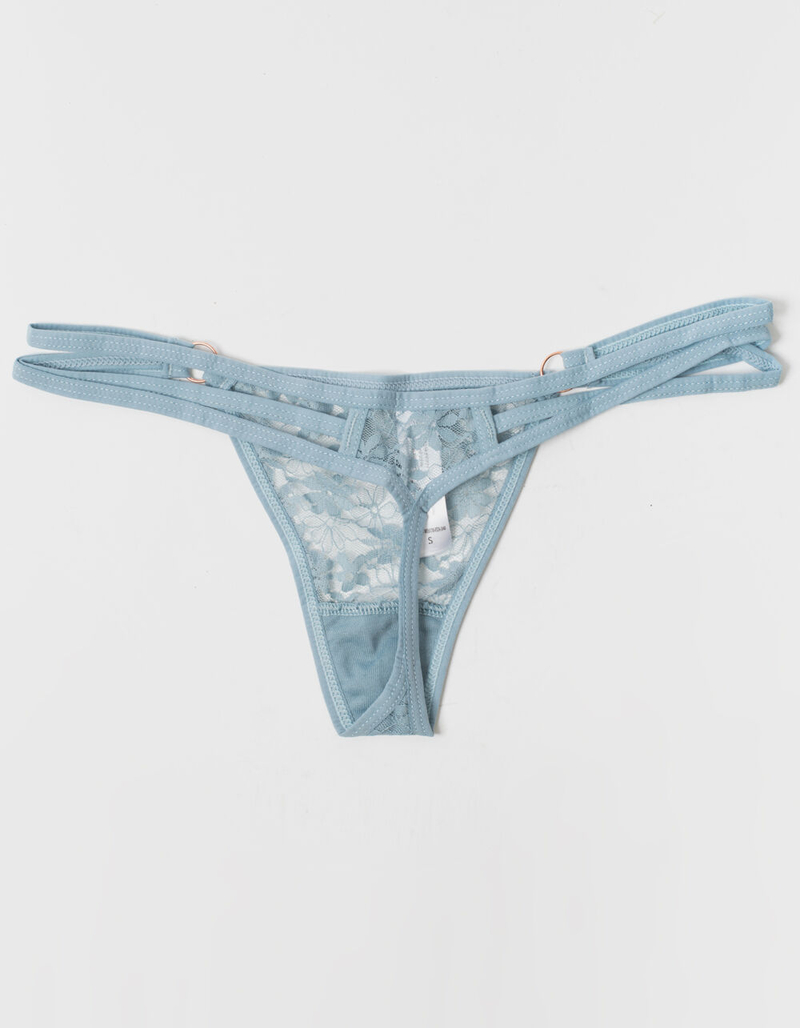 FULL TILT Strappy Side Lace Thong image number 1