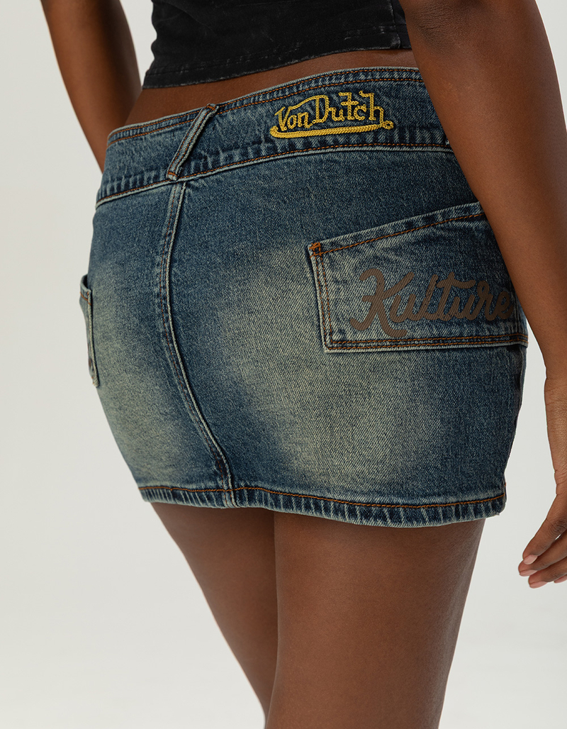 VON DUTCH Womens Low Rise Micro Mini Skirt image number 1