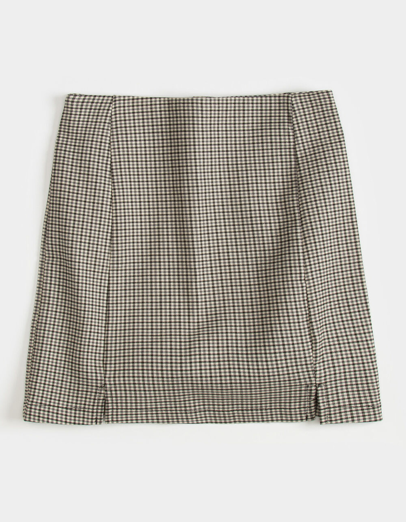 FULL TILT Plaid Slit Girls Skirt image number 0