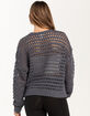 FULL TILT Essentials Open Knit Womens Pullover Sweater image number 4