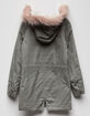 SKY AND SPARROW Twill Fur Girls Parka Jacket image number 2