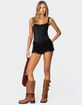 EDIKTED Lacey Ruffled Romper image number 5