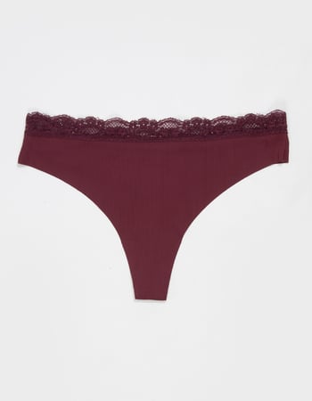 FULL TILT Lasercut Lace Waist Thong Primary Image