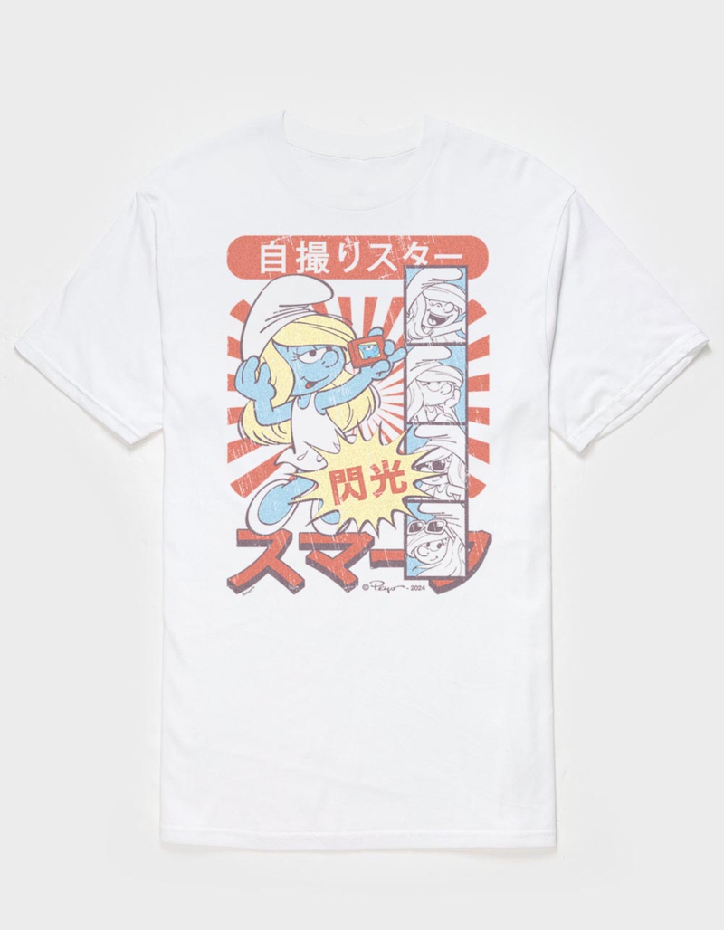 THE SMURFS Smurfette Manga Selfie Unisex Tee image number 0
