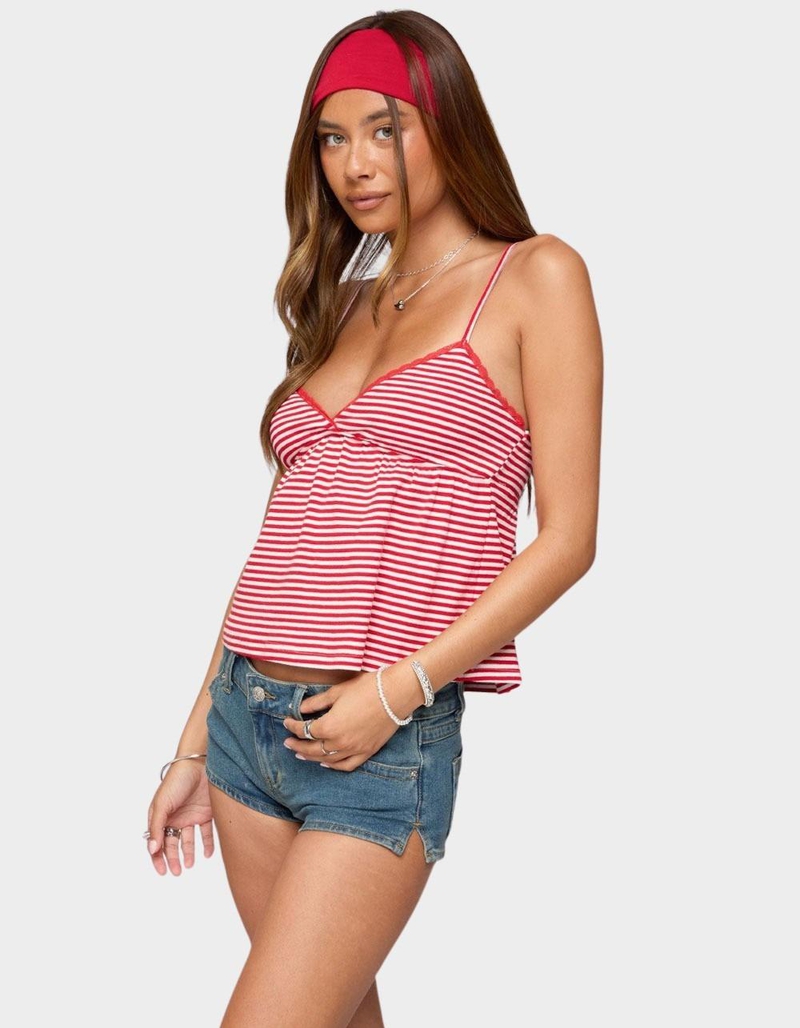 EDIKTED Orietta Striped Babydoll Top image number 1