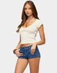 EDIKTED Caelyn Knit V-Neck Top image number 1