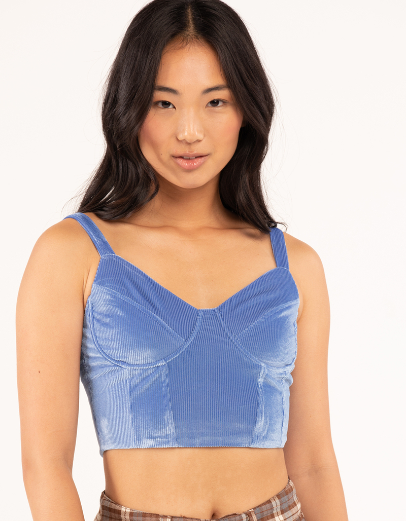 FULL TILT Solid Textured Bustier image number 1