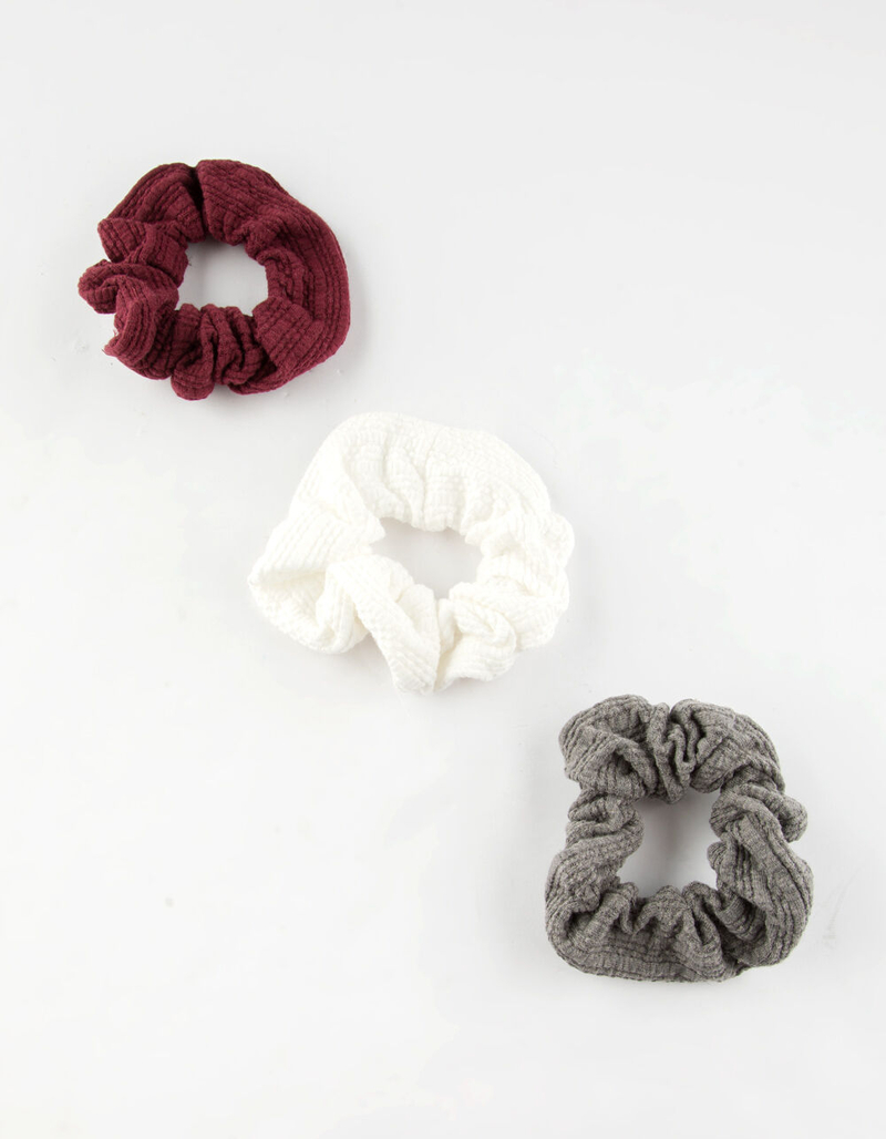 FULL TILT 3 Pack Knit Scrunchies image number 0