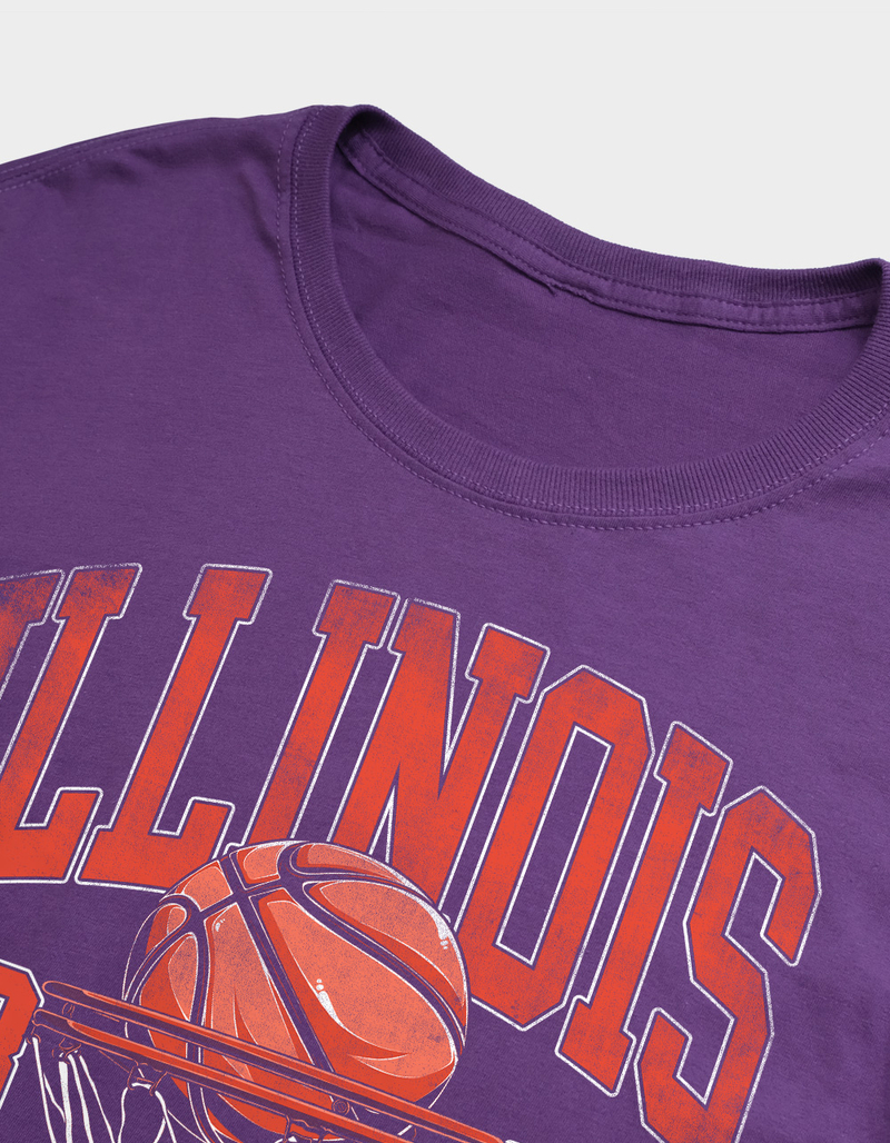 THE UNIVERSITY OF ILLINOIS Spirit Collection Basketball Mens Tee image number 2