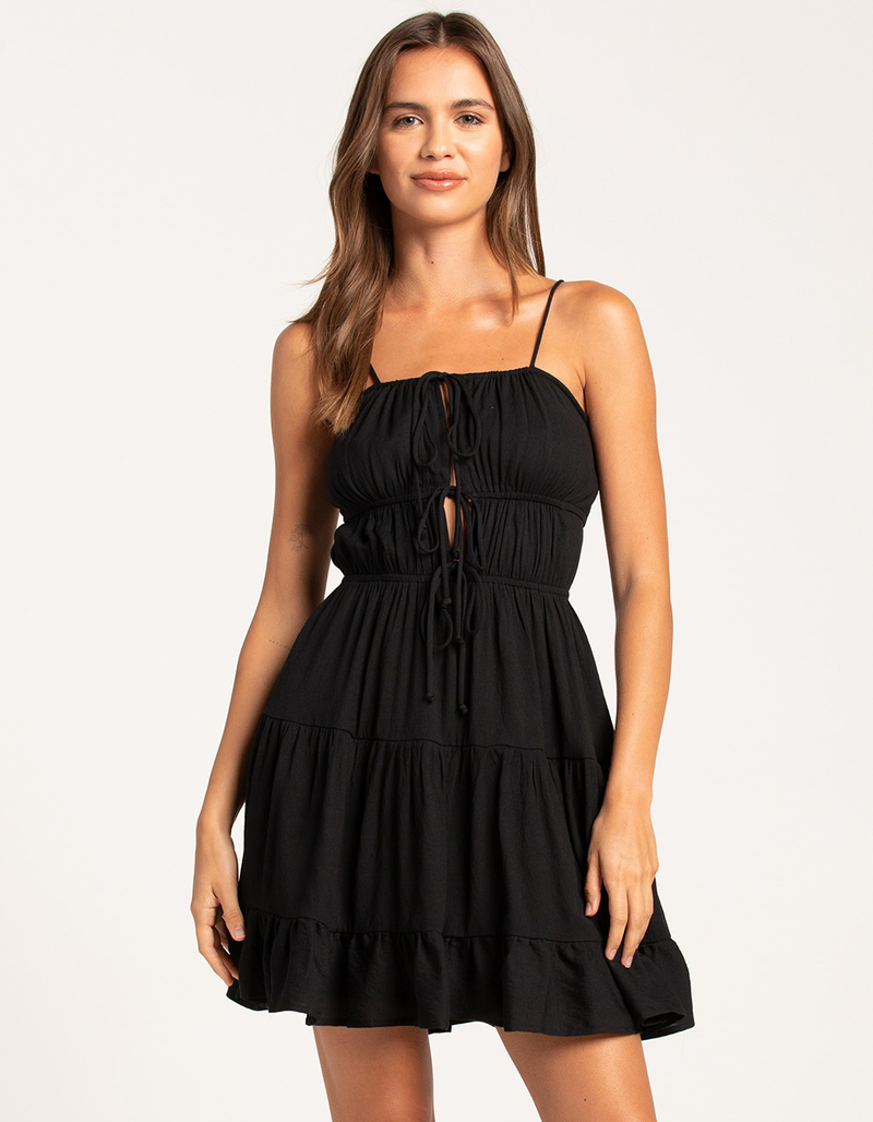 COTTON CANDY LA Womens Tiered Short Dress image number 0