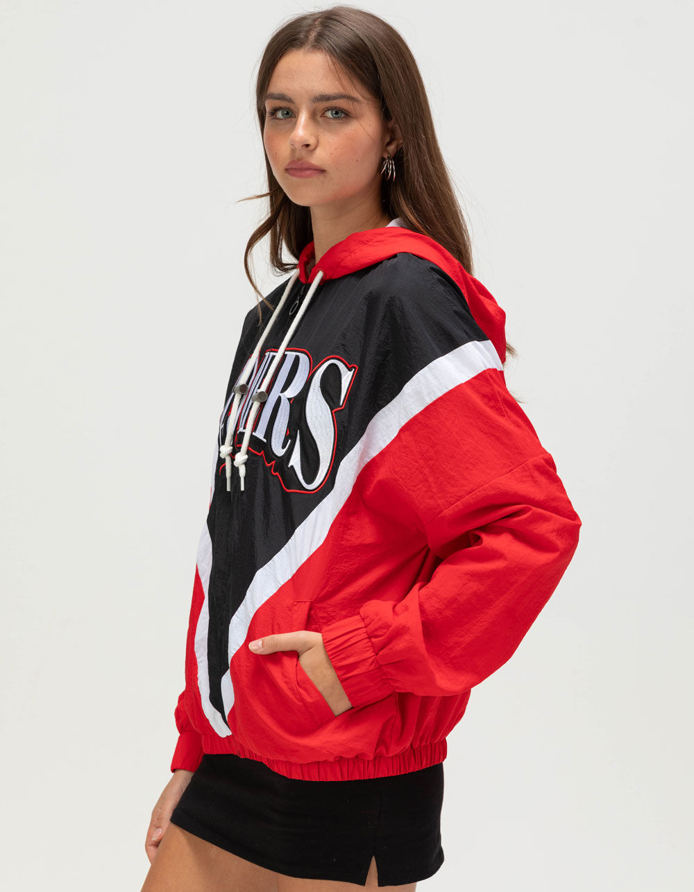 WEAR BY ERIN ANDREWS San Francisco 49ers Womens Windbreaker Jacket