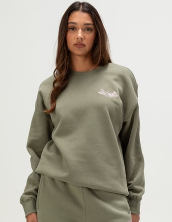 VON DUTCH Embroidered Womens Crewneck Sweatshirt Alternative Image