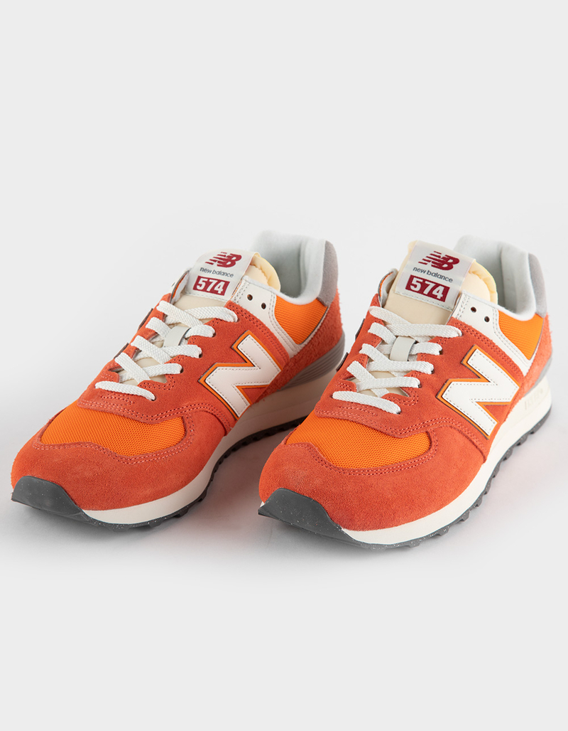 NEW BALANCE 574 Mens Shoes - ORANGE/WHITE | Tillys