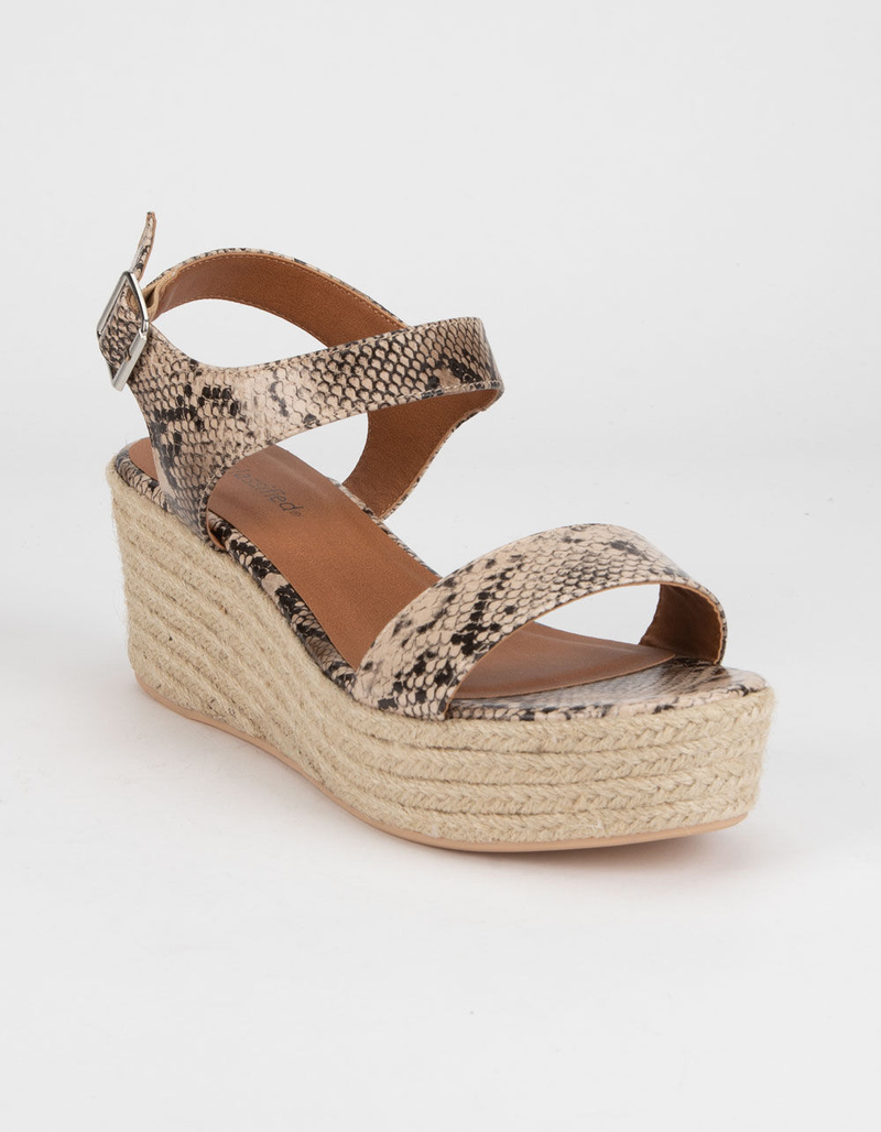 CITY CLASSIFIED Luthor Python Womens Espadrille Sandals image number 0