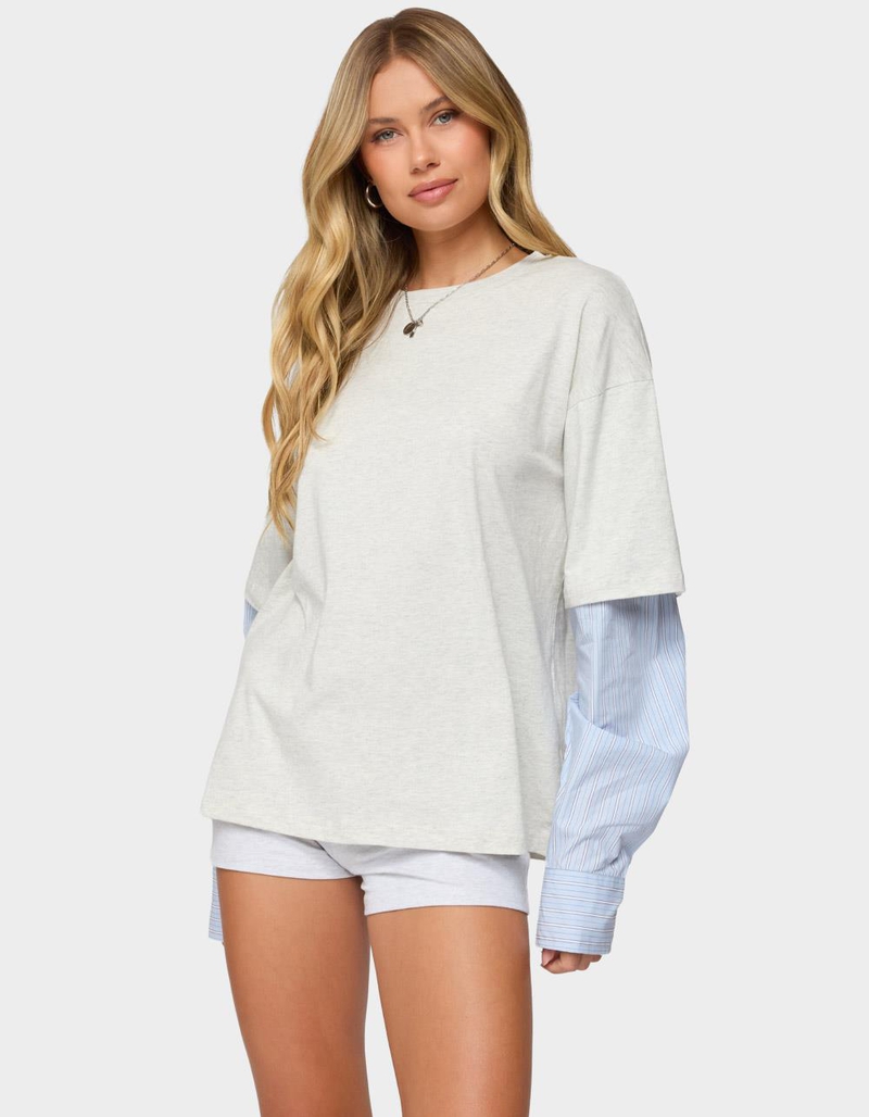 EDIKTED Tailor Oversized Layered Top image number 1