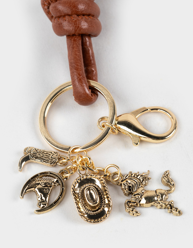 FULL TILT Western Rope Bag Charm Keychain image number 1