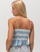 RSQ Womens Lace Chiffon Tie Cami image number 3