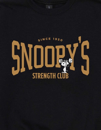 PEANUTS Snoopy's Strength Club Unisex Kids Crewneck Sweatshirt Alternative Image