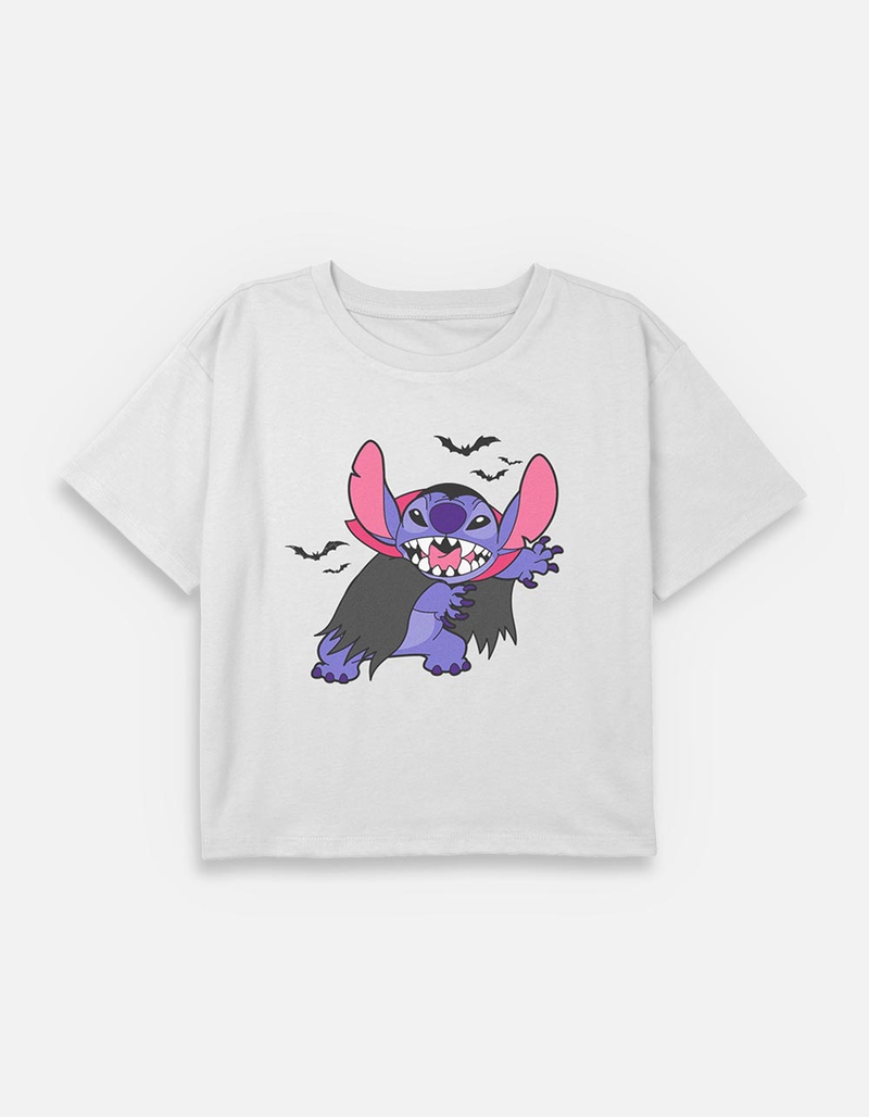 LILO & STITCH Vampire Stitch Bats Girls Crop Tee image number 0