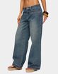 EDIKTED Wyn Studded Low Rise Baggy Jeans image number 2