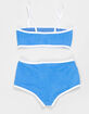 FULL TILT Texture Girls Bandeau Bikini Set image number 2