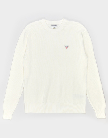 GUESS JEANS Mini Triangle Mens Crewneck Sweater Primary Image
