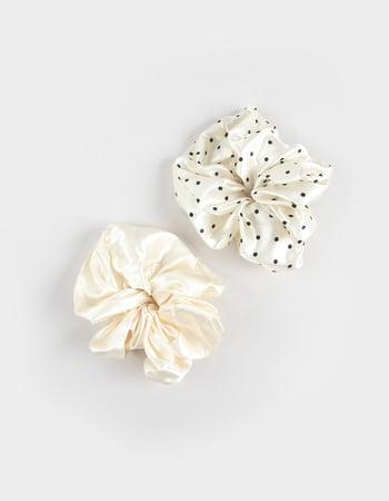FULL TILT 2 Pack Oversized Bow Scrunchies Primary Image