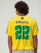 RSQ Mens Brazil Baggy Crop Soccer Jersey image number 2