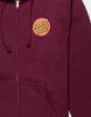 SANTA CRUZ Classic Dot Mens Zip-Up Hoodie image number 4