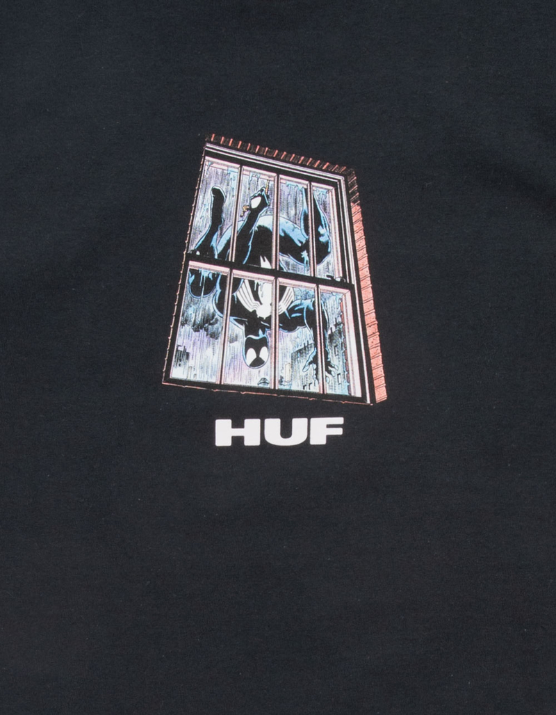 HUF x Marvel Black Suit Spider Mens Tee image number 1