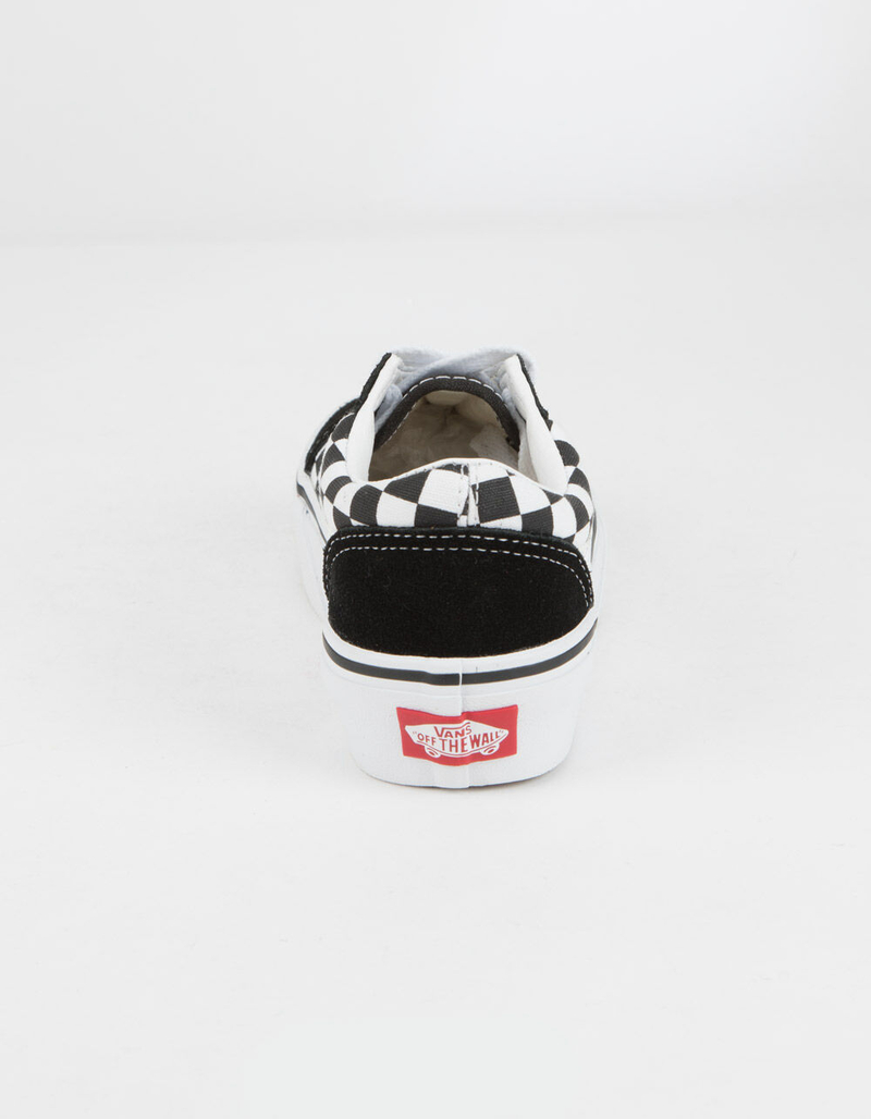 VANS Old Skool Platform Checkerboard Girls Shoes image number 4