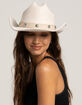 Turquoise Trim Faux Wool Womens Cowboy Hat image number 2