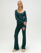 FULL TILT Brushed Fold Over Flare Womens Pants image number 1