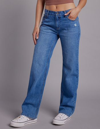 RSQ Womens Low Rise Straight Leg Jeans Alternative Image