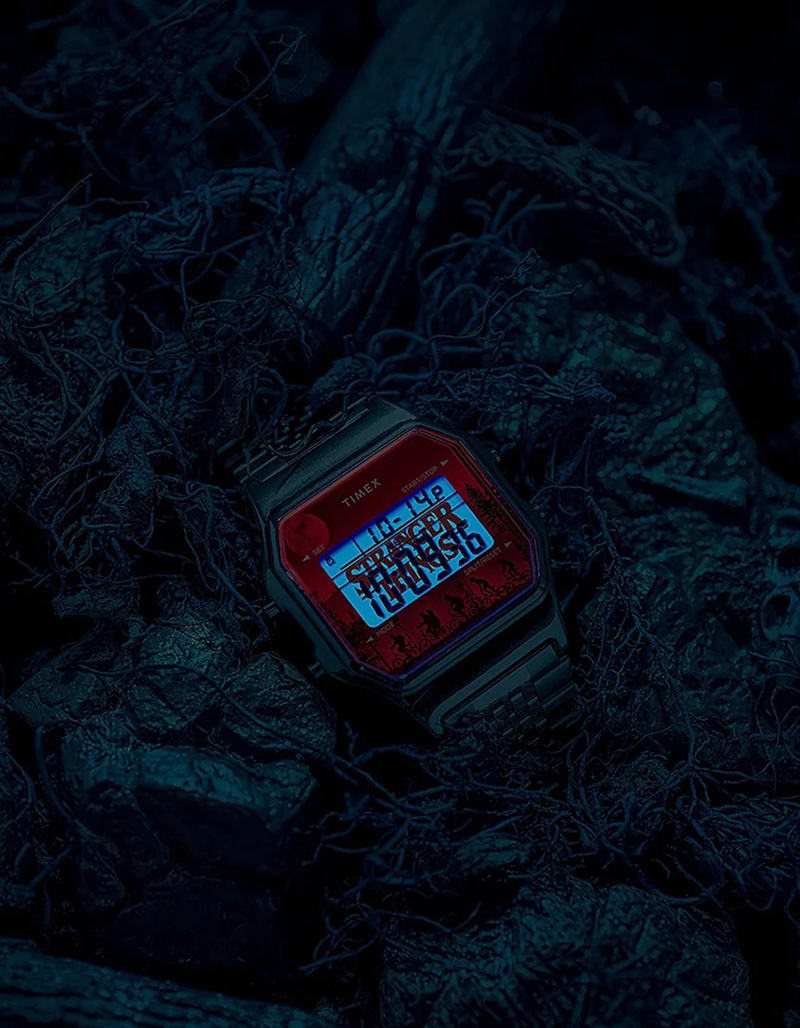 TIMEX x Stranger Things T80 34mm Stainless Steel Watch image number 5